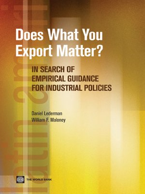 cover image of Does What You Export Matter?